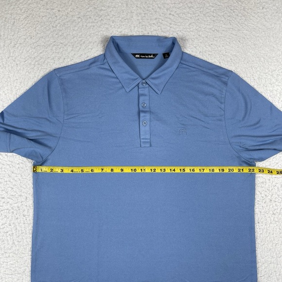 Travis Mathew Polo Shirt Mens XL Blue Golf Preppy‎ Casual Vacation Travel Work - Picture 8 of 13